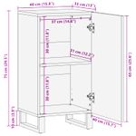 Casa si Gradina - Mobilier - Dulapuri si sifoniere - Dulapuri - Dulap lateral cu usa Maro 40 x 33,5 x 75 cm Lemn de mango solid - Infinity.ro