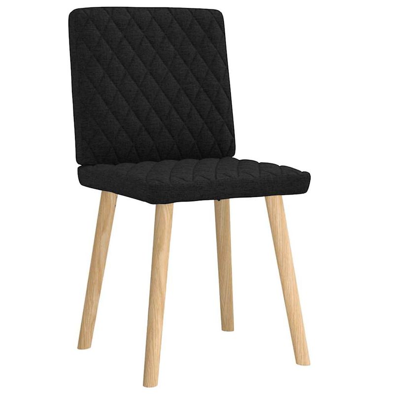 Casa si Gradina - Mobilier - Scaune si fotolii - Scaune - Scaune de bucatarie, 2 buc. negru, textil - Infinity.ro