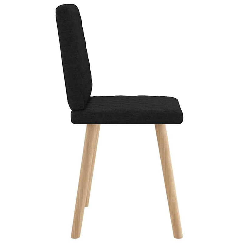 Casa si Gradina - Mobilier - Scaune si fotolii - Scaune - Scaune de bucatarie, 2 buc. negru, textil - Infinity.ro