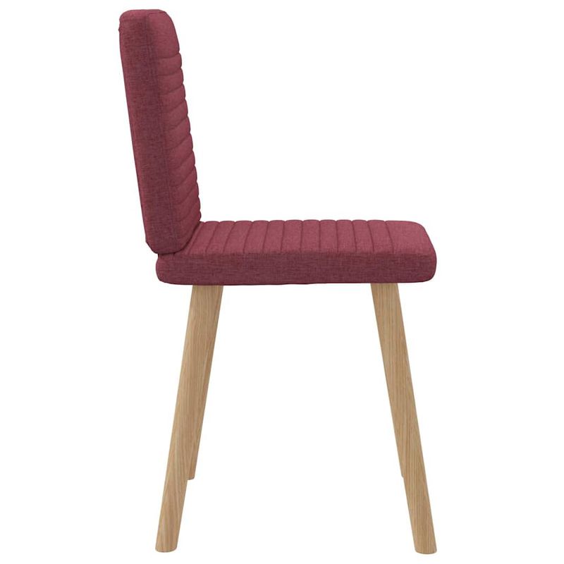 Casa si Gradina - Mobilier - Scaune si fotolii - Scaune - Scaune de bucatarie, 2 buc., rosu vin, material textil - Infinity.ro