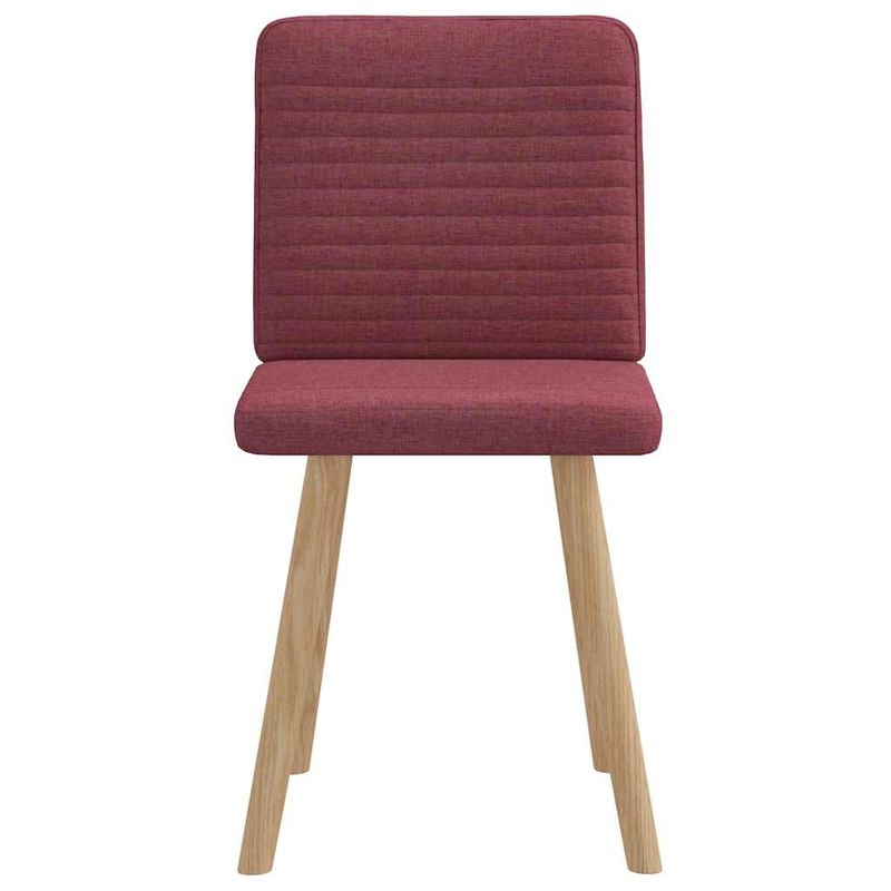 Casa si Gradina - Mobilier - Scaune si fotolii - Scaune - Scaune de bucatarie, 2 buc., rosu vin, material textil - Infinity.ro