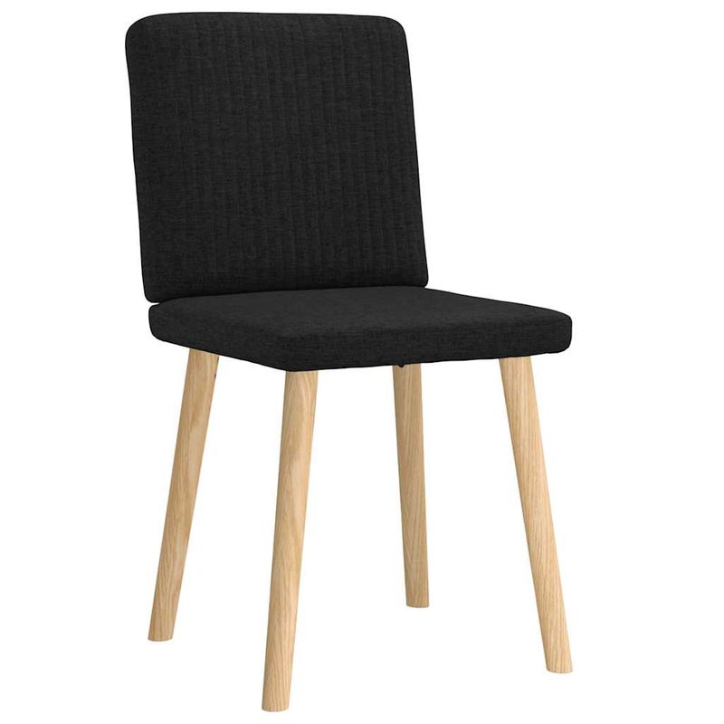 Casa si Gradina - Mobilier - Scaune si fotolii - Scaune - Scaune de bucatarie, 2 buc. negru, textil - Infinity.ro