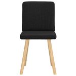 Casa si Gradina - Mobilier - Scaune si fotolii - Scaune - Scaune de bucatarie, 2 buc. negru, textil - Infinity.ro