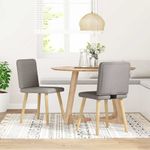 Casa si Gradina - Mobilier - Scaune si fotolii - Scaune - Scaune de bucatarie, 2 buc., gri taupe, material textil - Infinity.ro