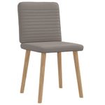 Casa si Gradina - Mobilier - Scaune si fotolii - Scaune - Scaune de bucatarie, 2 buc., gri taupe, material textil - Infinity.ro