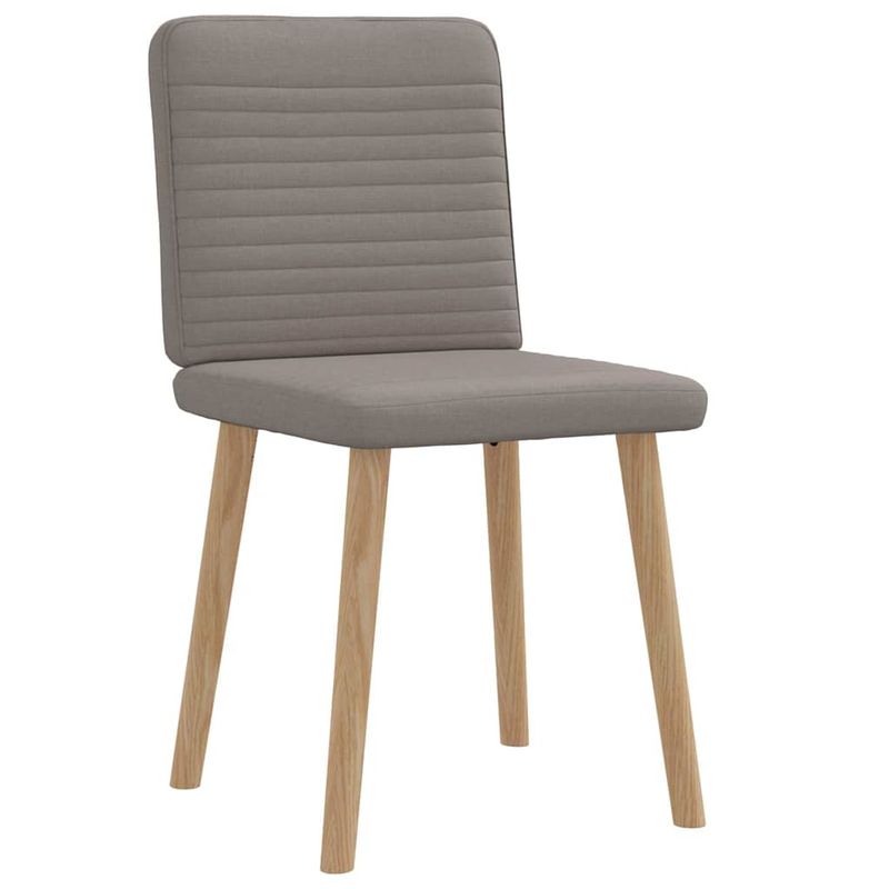 Casa si Gradina - Mobilier - Scaune si fotolii - Scaune - Scaune de bucatarie, 2 buc., gri taupe, material textil - Infinity.ro