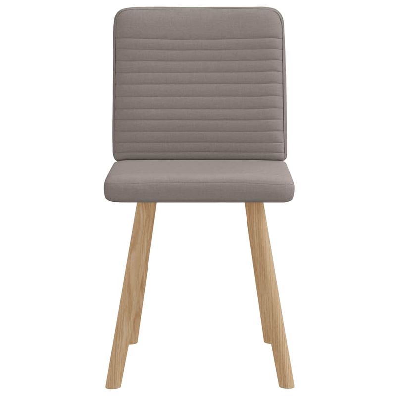 Casa si Gradina - Mobilier - Scaune si fotolii - Scaune - Scaune de bucatarie, 2 buc., gri taupe, material textil - Infinity.ro