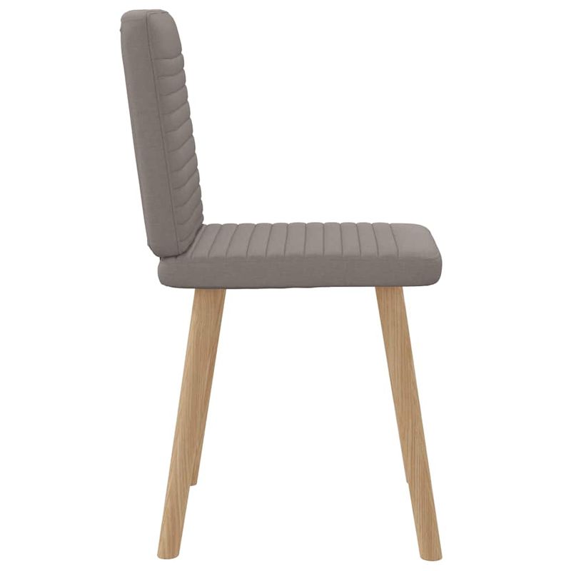 Casa si Gradina - Mobilier - Scaune si fotolii - Scaune - Scaune de bucatarie, 2 buc., gri taupe, material textil - Infinity.ro