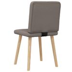 Casa si Gradina - Mobilier - Scaune si fotolii - Scaune - Scaune de bucatarie, 2 buc., gri taupe, material textil - Infinity.ro