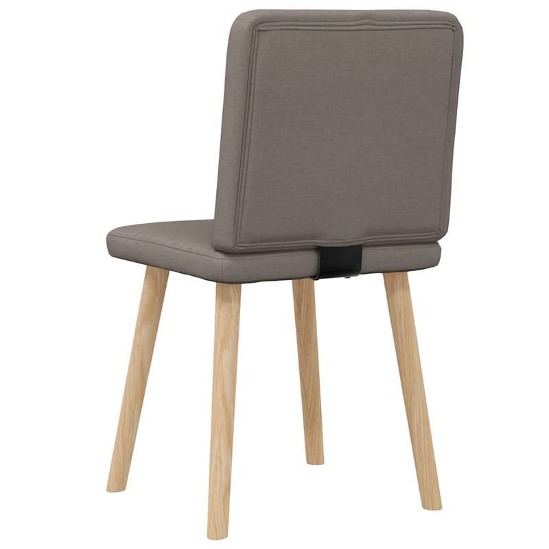 Casa si Gradina - Mobilier - Scaune si fotolii - Scaune - Scaune de bucatarie, 2 buc., gri taupe, material textil - Infinity.ro