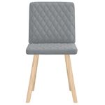 Casa si Gradina - Mobilier - Scaune si fotolii - Scaune - Scaune de bucatarie, 2 buc., gri deschis, material textil - Infinity.ro