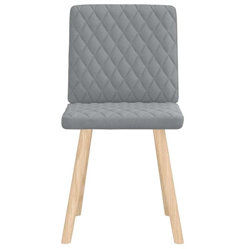 Casa si Gradina - Mobilier - Scaune si fotolii - Scaune - Scaune de bucatarie, 2 buc., gri deschis, material textil - Infinity.ro