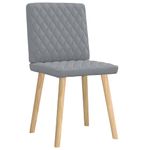 Casa si Gradina - Mobilier - Scaune si fotolii - Scaune - Scaune de bucatarie, 2 buc., gri deschis, material textil - Infinity.ro