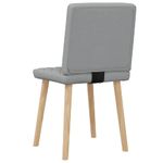 Casa si Gradina - Mobilier - Scaune si fotolii - Scaune - Scaune de bucatarie, 2 buc., gri deschis, material textil - Infinity.ro