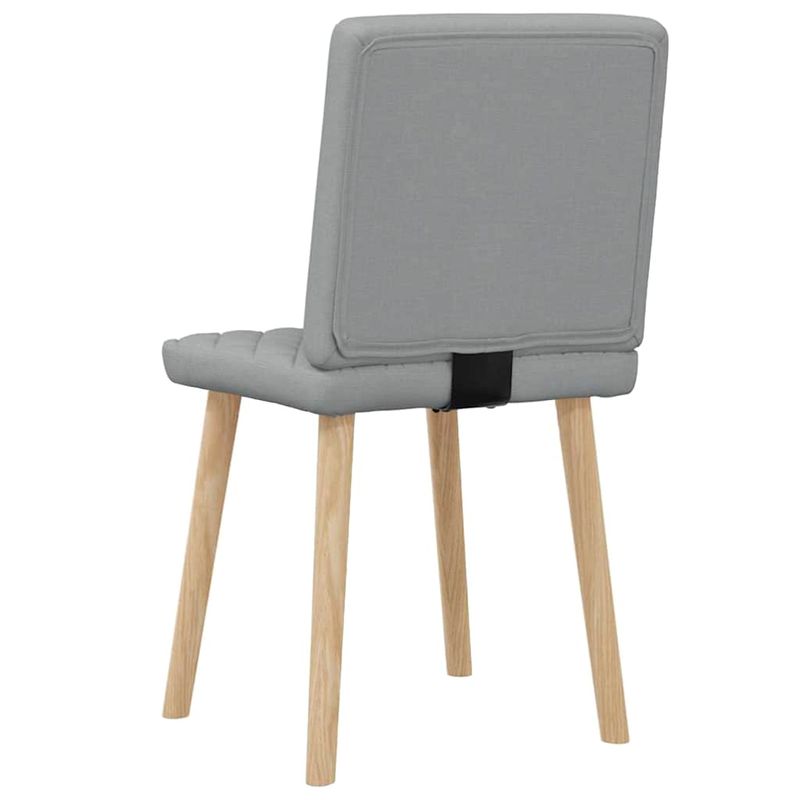 Casa si Gradina - Mobilier - Scaune si fotolii - Scaune - Scaune de bucatarie, 2 buc., gri deschis, material textil - Infinity.ro
