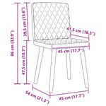 Casa si Gradina - Mobilier - Scaune si fotolii - Scaune - Scaune de bucatarie, 2 buc., gri deschis, material textil - Infinity.ro