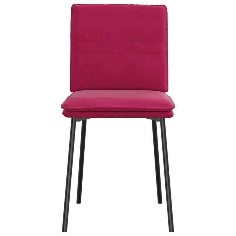 Casa si Gradina - Mobilier - Scaune si fotolii - Scaune - Scaune de bucatarie, 2 buc., rosu vin, catifea - Infinity.ro