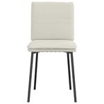 Casa si Gradina - Mobilier - Scaune si fotolii - Scaune - Scaune de bucatarie, 2 buc., crem, catifea - Infinity.ro