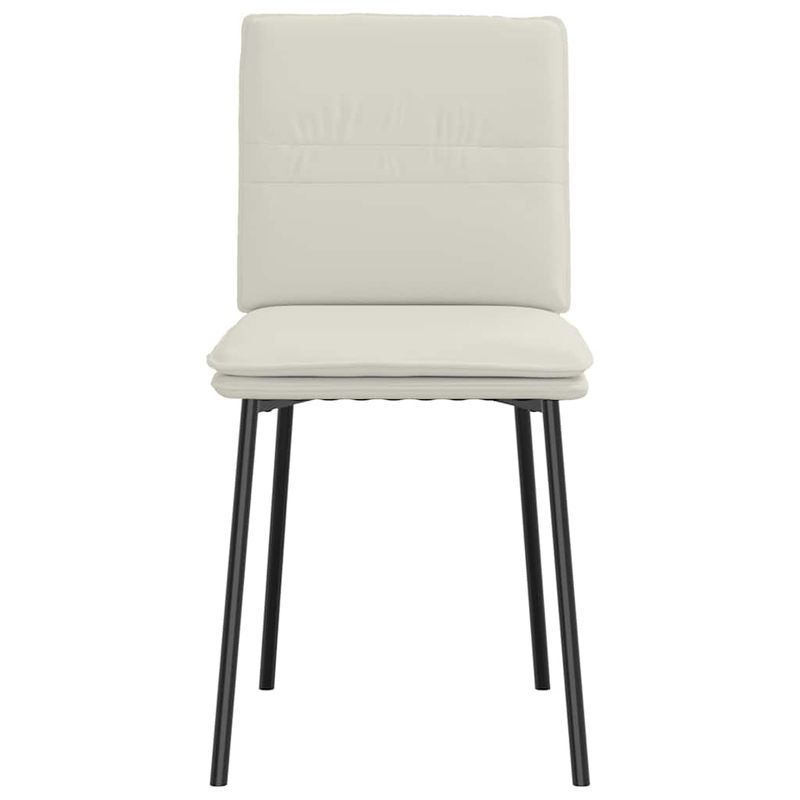 Casa si Gradina - Mobilier - Scaune si fotolii - Scaune - Scaune de bucatarie, 2 buc., crem, catifea - Infinity.ro