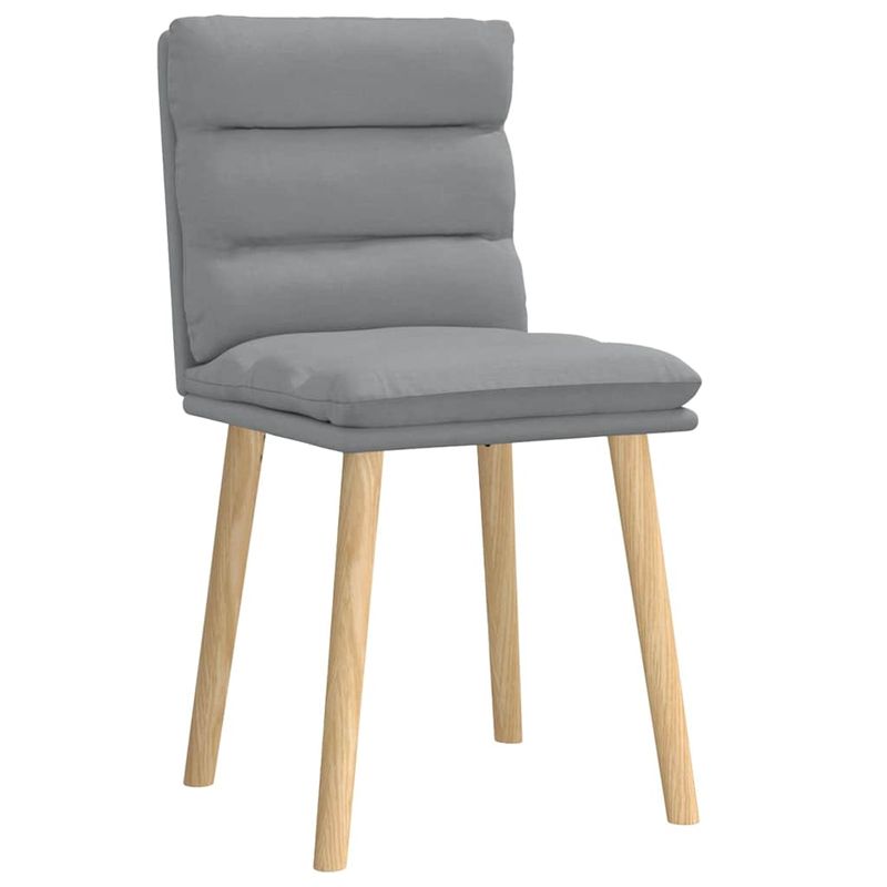 Casa si Gradina - Mobilier - Scaune si fotolii - Scaune - Scaune de bucatarie, 2 buc., gri deschis, material textil - Infinity.ro