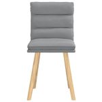 Casa si Gradina - Mobilier - Scaune si fotolii - Scaune - Scaune de bucatarie, 2 buc., gri deschis, material textil - Infinity.ro
