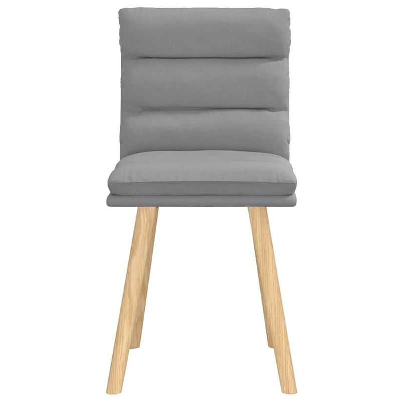 Casa si Gradina - Mobilier - Scaune si fotolii - Scaune - Scaune de bucatarie, 2 buc., gri deschis, material textil - Infinity.ro