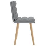 Casa si Gradina - Mobilier - Scaune si fotolii - Scaune - Scaune de bucatarie, 2 buc., gri deschis, material textil - Infinity.ro