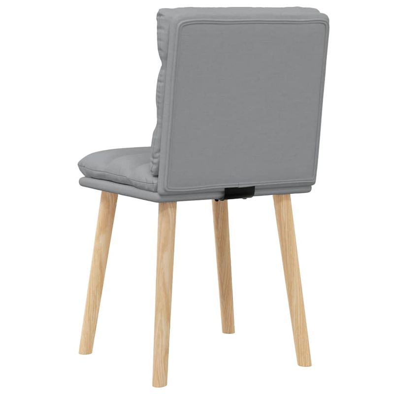Casa si Gradina - Mobilier - Scaune si fotolii - Scaune - Scaune de bucatarie, 2 buc., gri deschis, material textil - Infinity.ro