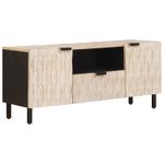 Casa si Gradina - Mobilier - Comode si corpuri - Comode - Cabinet TV cu sertar Finisaj Alb Spalat 105 x 33,5 x 46 cm - Infinity.ro