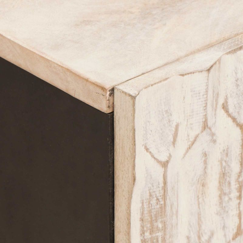 Casa si Gradina - Mobilier - Comode si corpuri - Comode - Cabinet TV cu sertar Finisaj Alb Spalat 105 x 33,5 x 46 cm - Infinity.ro