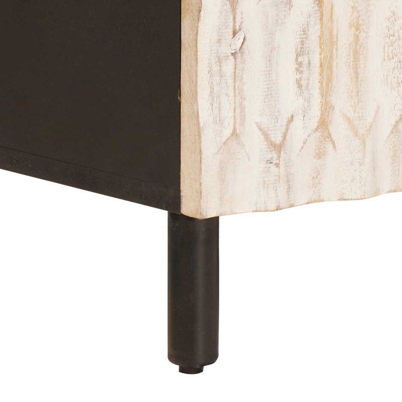 Casa si Gradina - Mobilier - Comode si corpuri - Comode - Cabinet TV cu sertar Finisaj Alb Spalat 105 x 33,5 x 46 cm - Infinity.ro