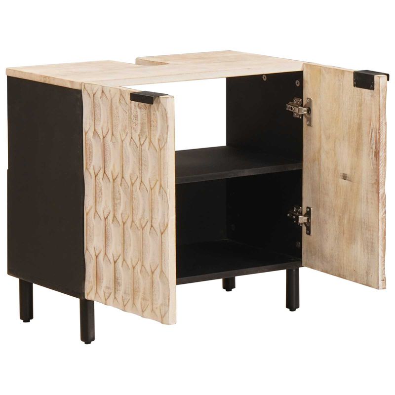 Casa si Gradina - Mobilier - Mobilier baie - Comode baie - Dulap pentru Chiuveta de Baie cu raft Alb 62 x 33 x 58 cm - Infinity.ro