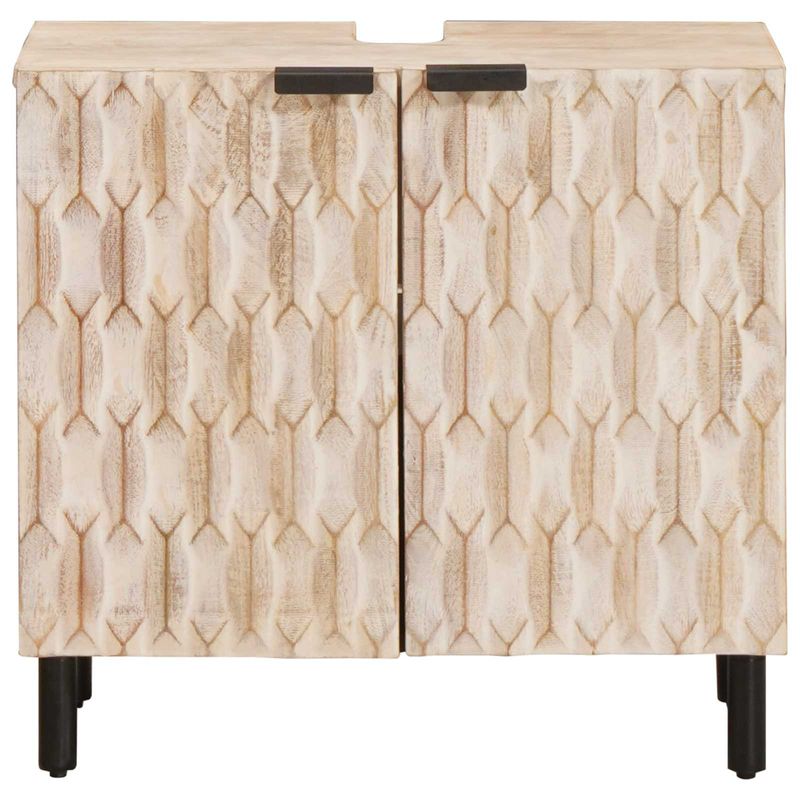Casa si Gradina - Mobilier - Mobilier baie - Comode baie - Dulap pentru Chiuveta de Baie cu raft Alb 62 x 33 x 58 cm - Infinity.ro