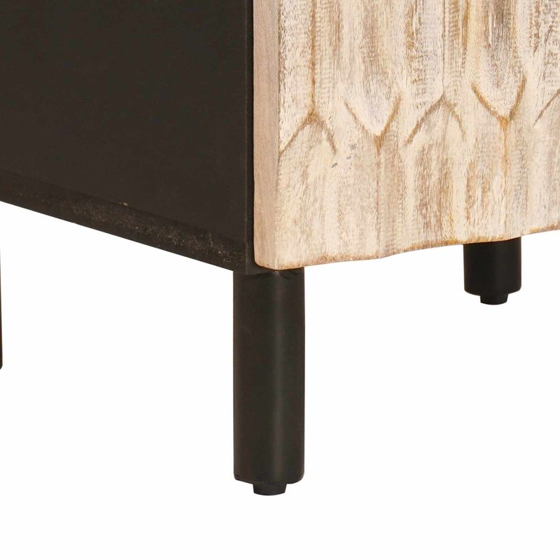 Casa si Gradina - Mobilier - Mobilier baie - Comode baie - Dulap de Baie cu raft Alb 38 x 33 x 160 cm Lemn de mango solid - Infinity.ro