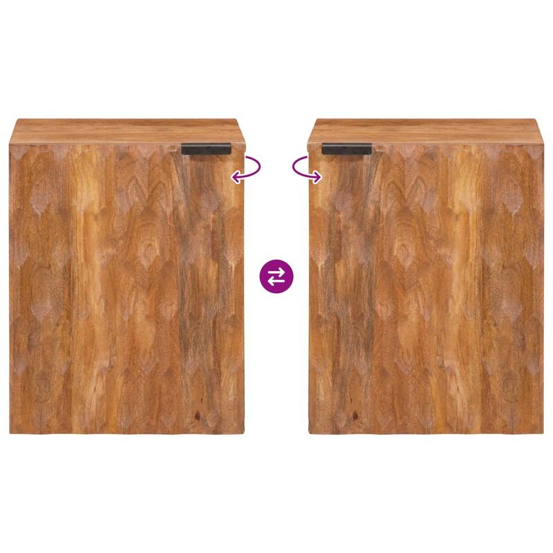 Casa si Gradina - Mobilier - Mobilier baie - Comode baie - Dulap Suspendat pentru Baie cu raft cu usa Maro 38 x 33 x 48 cm - Infinity.ro