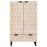 Casa si Gradina - Mobilier - Dulapuri si sifoniere - Dulapuri - Bufet Finisaj Alb Spalat 60 x 33,5 x 100 cm Lemn de mango solid - Infinity.ro
