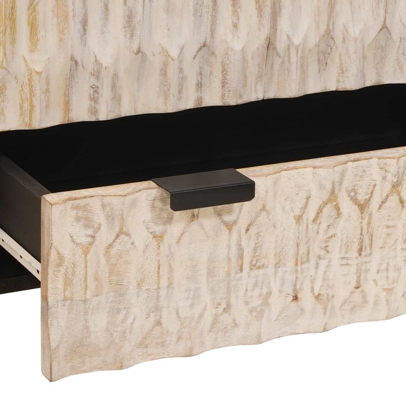 Casa si Gradina - Mobilier - Dulapuri si sifoniere - Dulapuri - Bufet Finisaj Alb Spalat 60 x 33,5 x 100 cm Lemn de mango solid - Infinity.ro