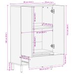 Casa si Gradina - Mobilier - Dulapuri si sifoniere - Dulapuri - Bufet Finisaj Alb Spalat 60 x 33,5 x 100 cm Lemn de mango solid - Infinity.ro