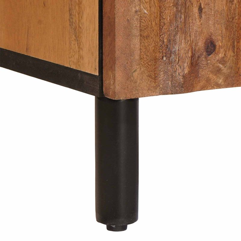 Casa si Gradina - Mobilier - Mobilier baie - Comode baie - Dulap de Baie cu raft Maro 38 x 33 x 58 cm Lemn de mango solid - Infinity.ro