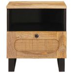 Casa si Gradina - Mobilier - Comode si corpuri - Noptiere - Dulap de noapte cu sertar 2 pcs natural 40 x 33 x 46 cm - Infinity.ro