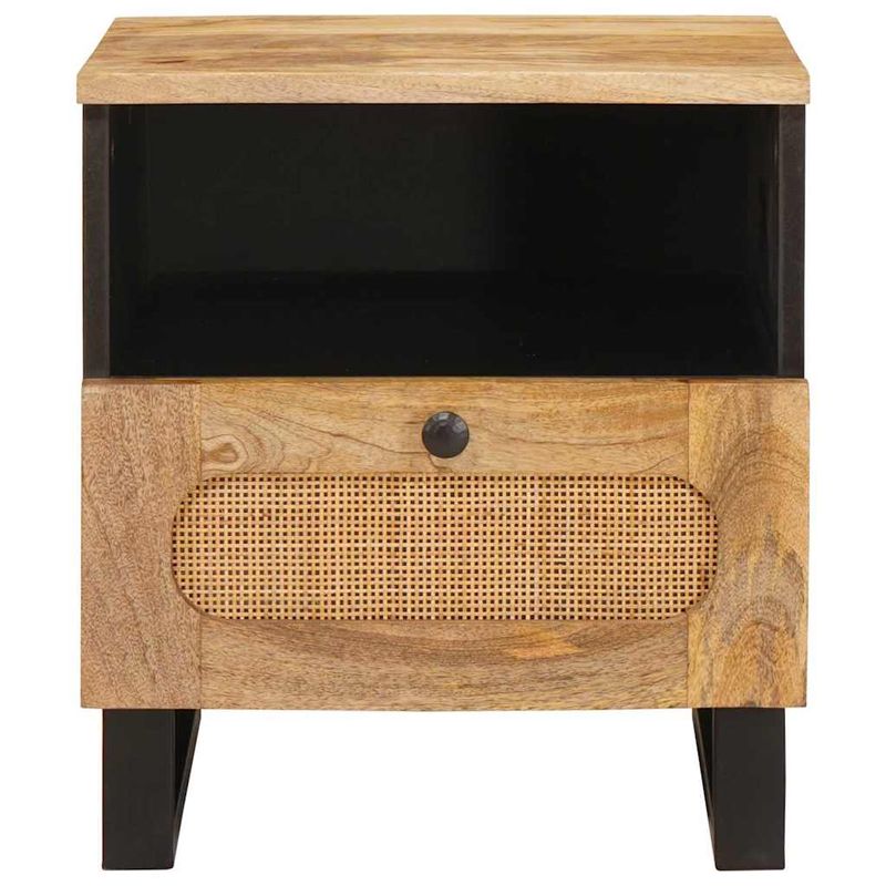 Casa si Gradina - Mobilier - Comode si corpuri - Noptiere - Dulap de noapte cu sertar 2 pcs natural 40 x 33 x 46 cm - Infinity.ro