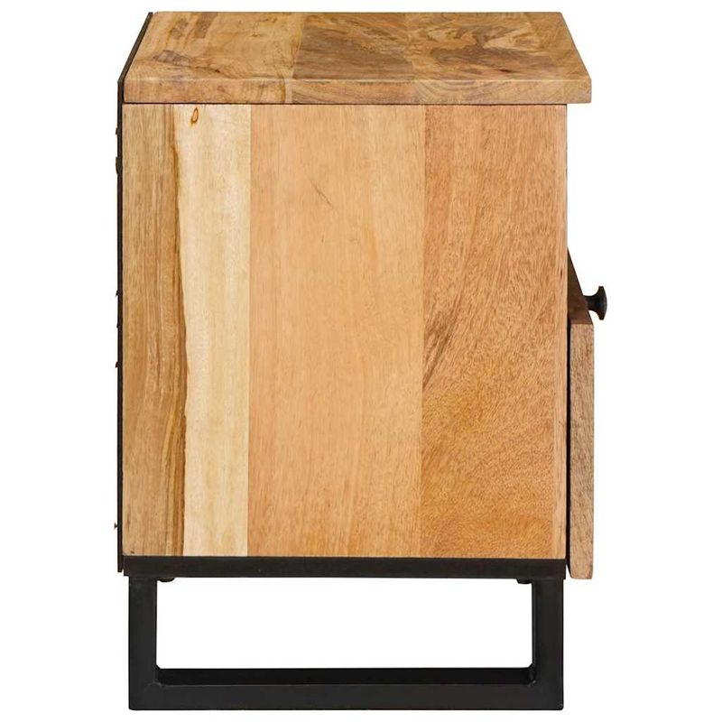 Casa si Gradina - Mobilier - Comode si corpuri - Noptiere - Dulap de noapte cu sertar 2 pcs natural 40 x 33 x 46 cm - Infinity.ro