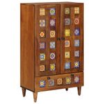 Casa si Gradina - Mobilier - Dulapuri si sifoniere - Dulapuri - Bufet cu sertar castan 60 x 33,5 x 100 cm Lemn de mango solid - Infinity.ro