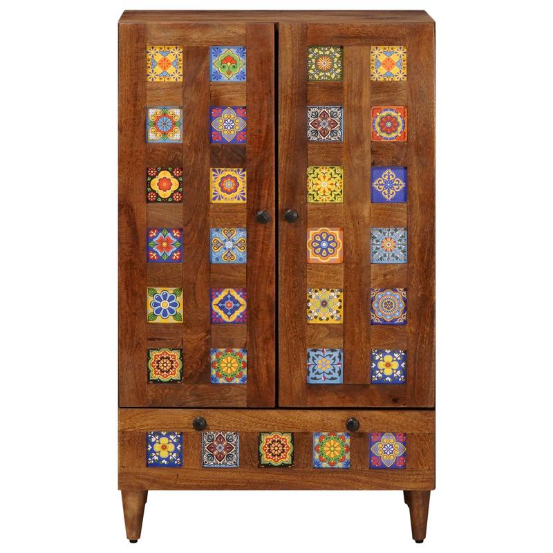 Casa si Gradina - Mobilier - Dulapuri si sifoniere - Dulapuri - Bufet cu sertar castan 60 x 33,5 x 100 cm Lemn de mango solid - Infinity.ro