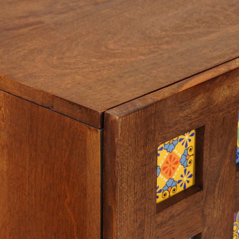 Casa si Gradina - Mobilier - Dulapuri si sifoniere - Dulapuri - Bufet cu sertar castan 60 x 33,5 x 100 cm Lemn de mango solid - Infinity.ro