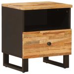 Casa si Gradina - Mobilier - Comode si corpuri - Noptiere - Dulap pentru pat Maro 40 x 33 x 46 cm Lemn de mango solid - Infinity.ro