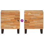 Casa si Gradina - Mobilier - Comode si corpuri - Noptiere - Dulap de noapte Maro 40 x 33,5 x 46 cm Lemn de mango solid - Infinity.ro