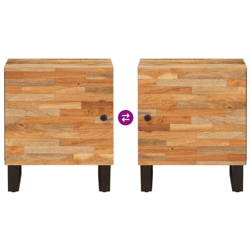 Casa si Gradina - Mobilier - Comode si corpuri - Noptiere - Dulap de noapte Maro 40 x 33,5 x 46 cm Lemn de mango solid - Infinity.ro