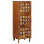 Casa si Gradina - Mobilier - Dulapuri si sifoniere - Dulapuri - Bufet cu usa castan 40 x 33,5 x 110 cm Lemn de mango solid - Infinity.ro