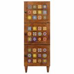Casa si Gradina - Mobilier - Dulapuri si sifoniere - Dulapuri - Bufet cu usa castan 40 x 33,5 x 110 cm Lemn de mango solid - Infinity.ro